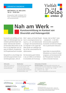 Reihe "Vielfalt im Dialog erleben": Nah am Werk – Kunstvermittlung im Kontext von Diversität und Heterogenität-1