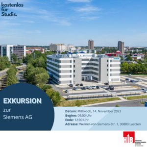 Exkursion zu Siemens AUSGEBUCHT!-1